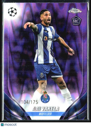 2023-24 Topps Chrome UEFA Club Competitions - #55 Alan Varela (RC) Purple /175