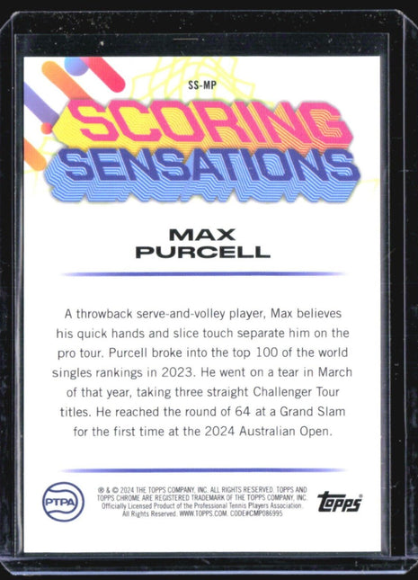 2024 Topps Graphite Scoring Sensations Max Purcell #ss-mp