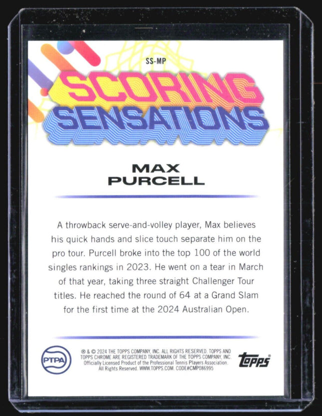 2024 Topps Graphite Scoring Sensations Max Purcell #ss-mp