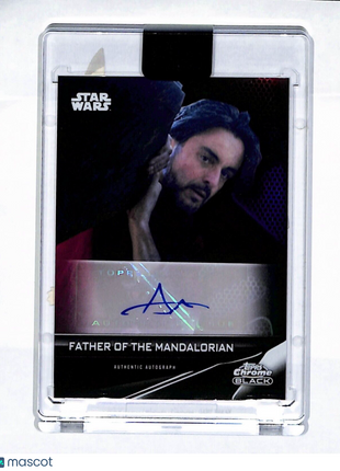2023 Topps Chrome Black Star Wars Bernard Bullen Father of the Mandalorian Auto