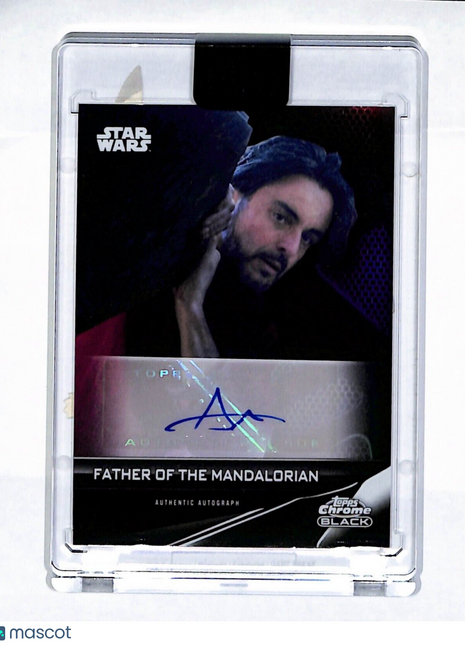 2023 Topps Chrome Black Star Wars Bernard Bullen Father of the Mandalorian Auto