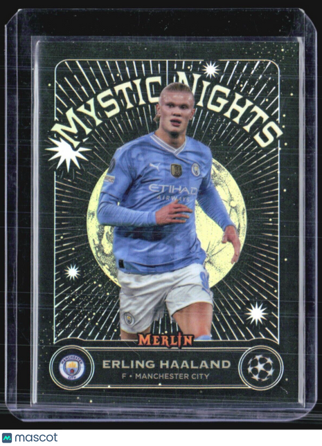 2023-24 Topps Merlin UEFA - Mystic Nights #MN-14 Erling Haaland