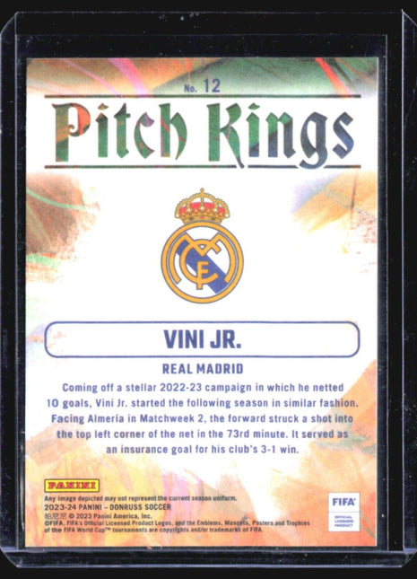 2023-24 Panini Donruss FIFA - Pitch Kings #12 Vinicius Junior
