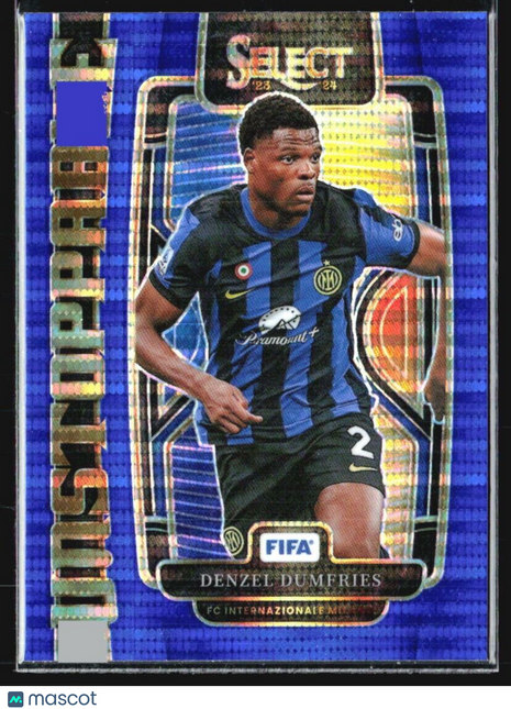 2023-24 Panini Select FIFA - Unstoppable #22 Denzel Dumfries Blue Pulsar