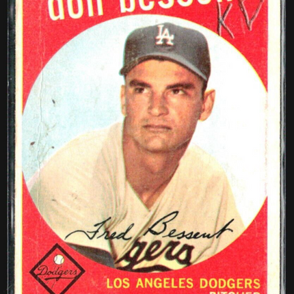 1959 Topps - #71 Don Bessent