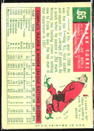 1959 Topps - #65 Frank Torre