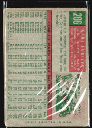 1959 Topps - white back #206 Carl Furillo