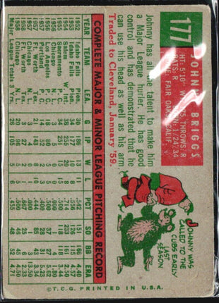 1959 Topps - #177 John Briggs (RC)