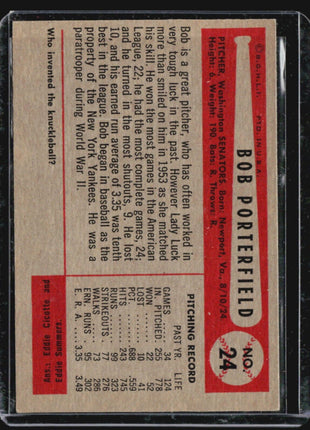 1954 Bowman - #24 Bob Porterfield