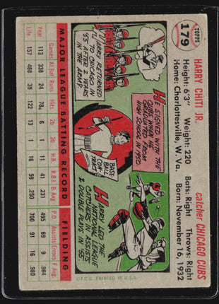 1956 Topps - Gray Back #179 Harry Chiti