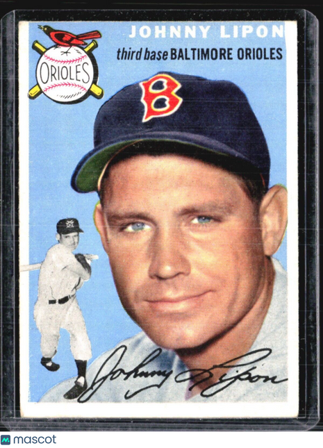 1954 Topps -#19 Johnny Lipon