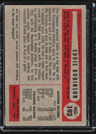 1954 Bowman - #193 Eddie Robinson