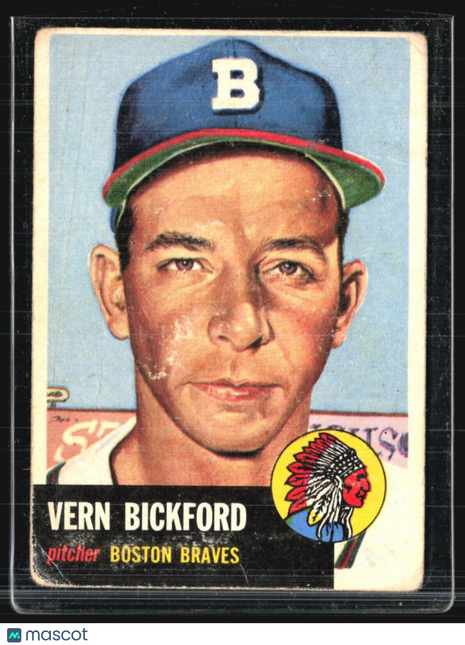 1953 Topps - #161 Vern Bickford