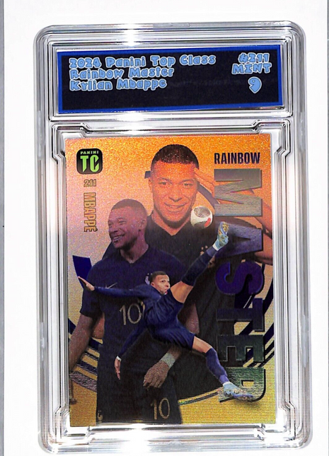 2024 Panini Top Class Rainbow Master Kylian Mbappe #211 Graded 9