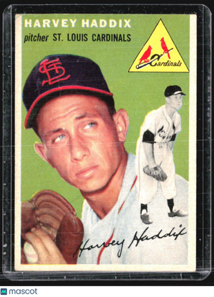 1954 Topps - White Back #9 Harvey Haddix