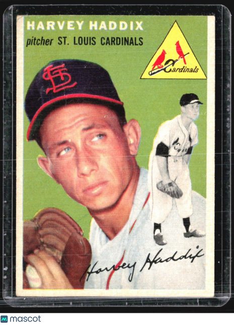 1954 Topps - White Back #9 Harvey Haddix