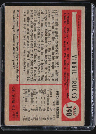 1954 Bowman - #198 Virgil Trucks