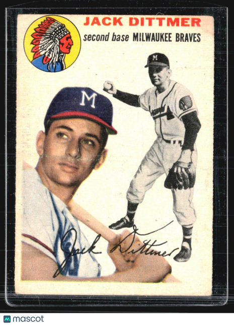 1954 Topps - #53 Jack Dittmer