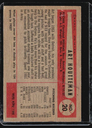 1954 Bowman - #20 Art Houtteman