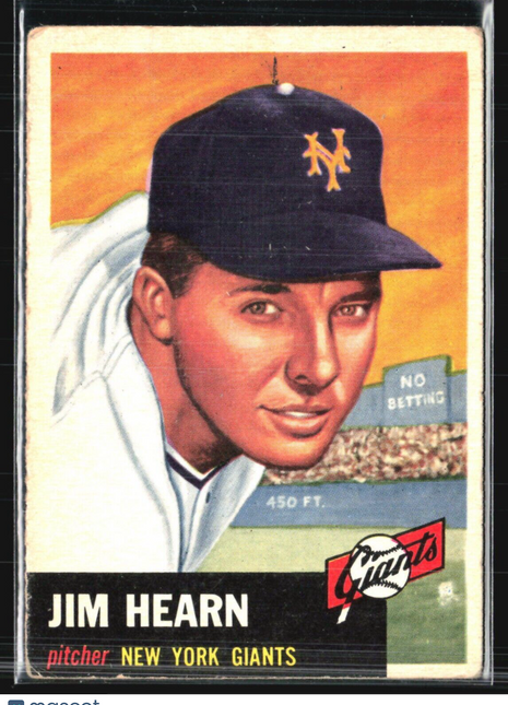 1953 Topps - #38 Jim Hearn