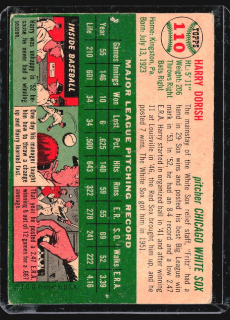 1954 Topps - #110 Harry Dorish