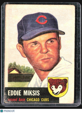 1953 Topps - #39 Eddie Miksis