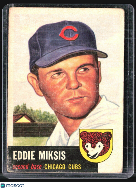 1953 Topps - #39 Eddie Miksis