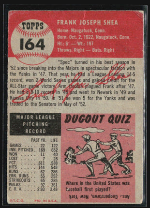 1953 Topps - #164 Spec Shea