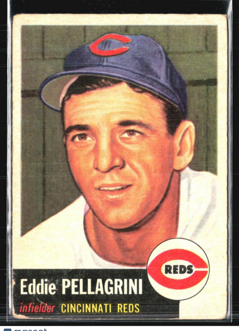 1953 Topps - #28 Eddie Pellagrini