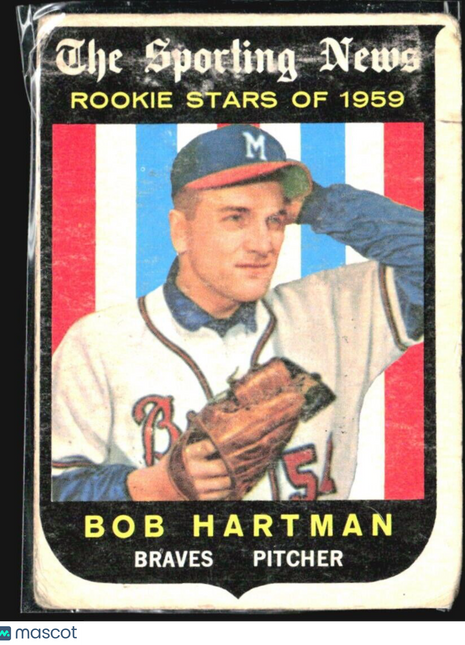 1959 Topps - Sporting News Rookie Stars #128 Bob Hartman (RC)