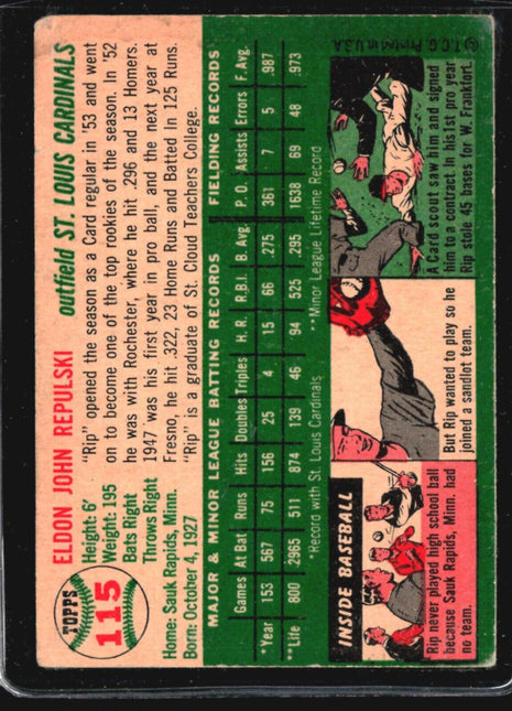 1954 Topps - #115 Rip Repulski