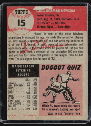 1953 Topps - #15 Bobo Newsom (RC)