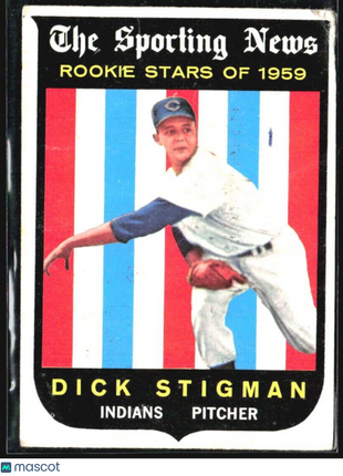 1959 Topps - Sporting News Rookie Stars #142 Dick Stigman (RC)