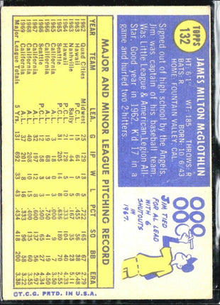 1970 Topps - #132 Jim McGlothlin