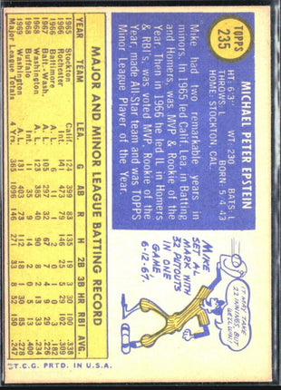 1970 Topps - #235 Mike Epstein