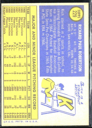 1970 Topps - #229 Rich Robertson