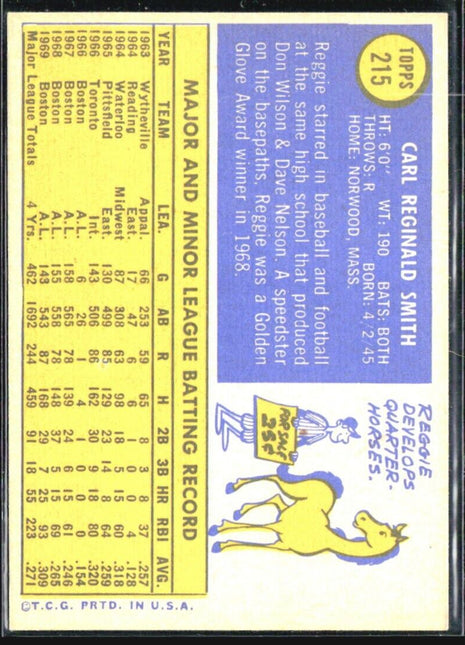 1970 Topps - #215 Reggie Smith