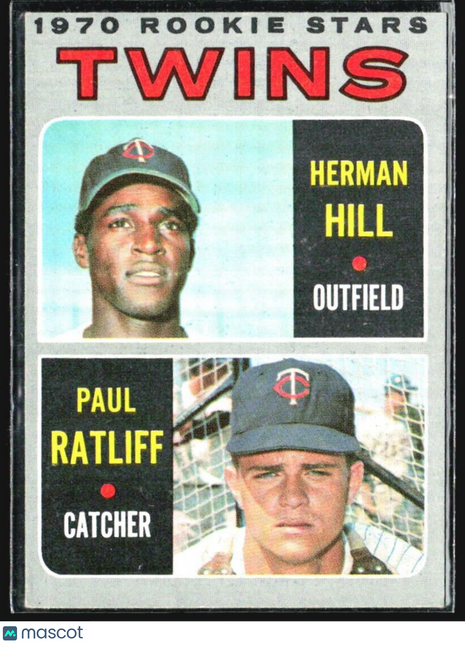 1970 Topps - 1970 Rookie Stars #267 Paul Ratliff, Herman Hill (RC)