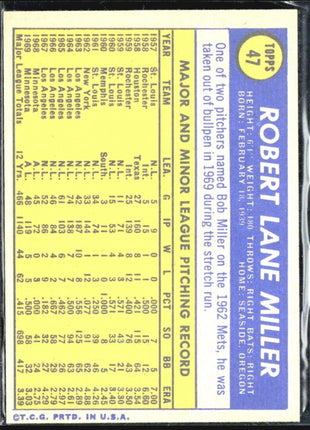 1970 Topps - #47 Bob Miller