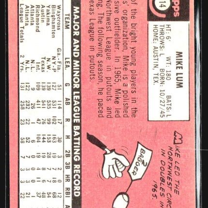 1969 Topps - High # #514 Mike Lum