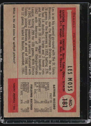 1954 Bowman - #181 Les Moss