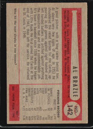 1954 Bowman - #142 Al Brazle