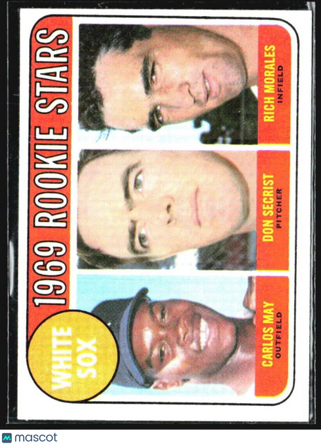 1969 Topps - High # #654 Carlos May, Rich Morales, Don Secrist (RC)