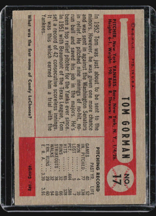 1954 Bowman - #17 Tom Gorman (RC)