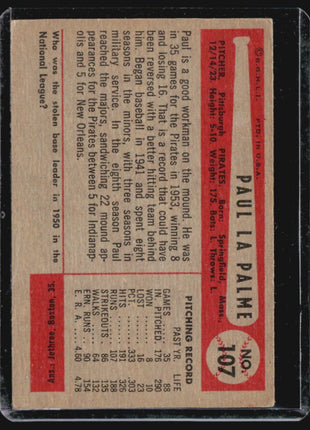 1954 Bowman - #107 Paul LaPalme