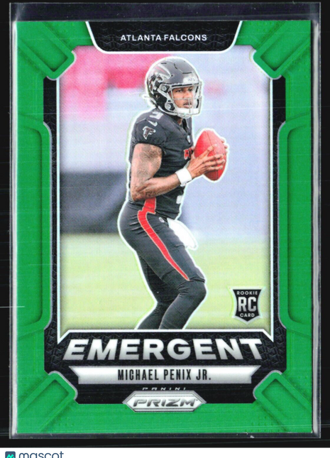 2024 Panini Prizm - Emergent #20 Michael Penix Jr. (RC) Green