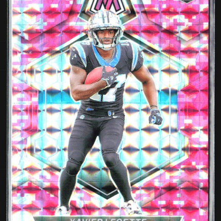 2024 Panini Mosaic - Rookies #332 Xavier Legette (RC) Pink Camo