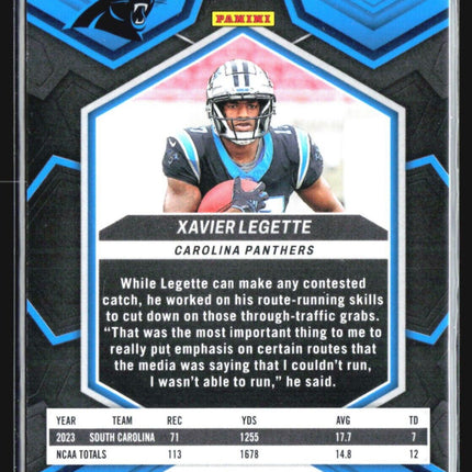 2024 Panini Mosaic - Rookies #332 Xavier Legette (RC) Pink Camo