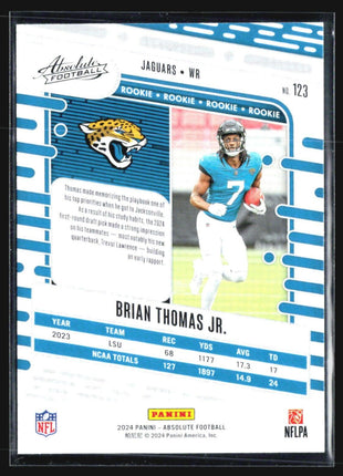 2024 Panini Absolute - Rookies #123 Brian Thomas Jr. (RC)