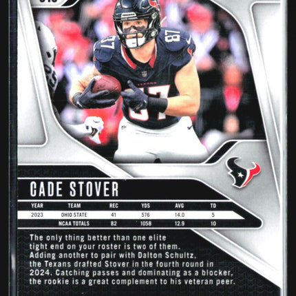 2024 Panini Prizm - Rookies #318 Cade Stover (RC) Green